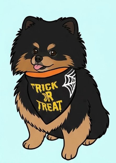 Pomeranian en el sofá